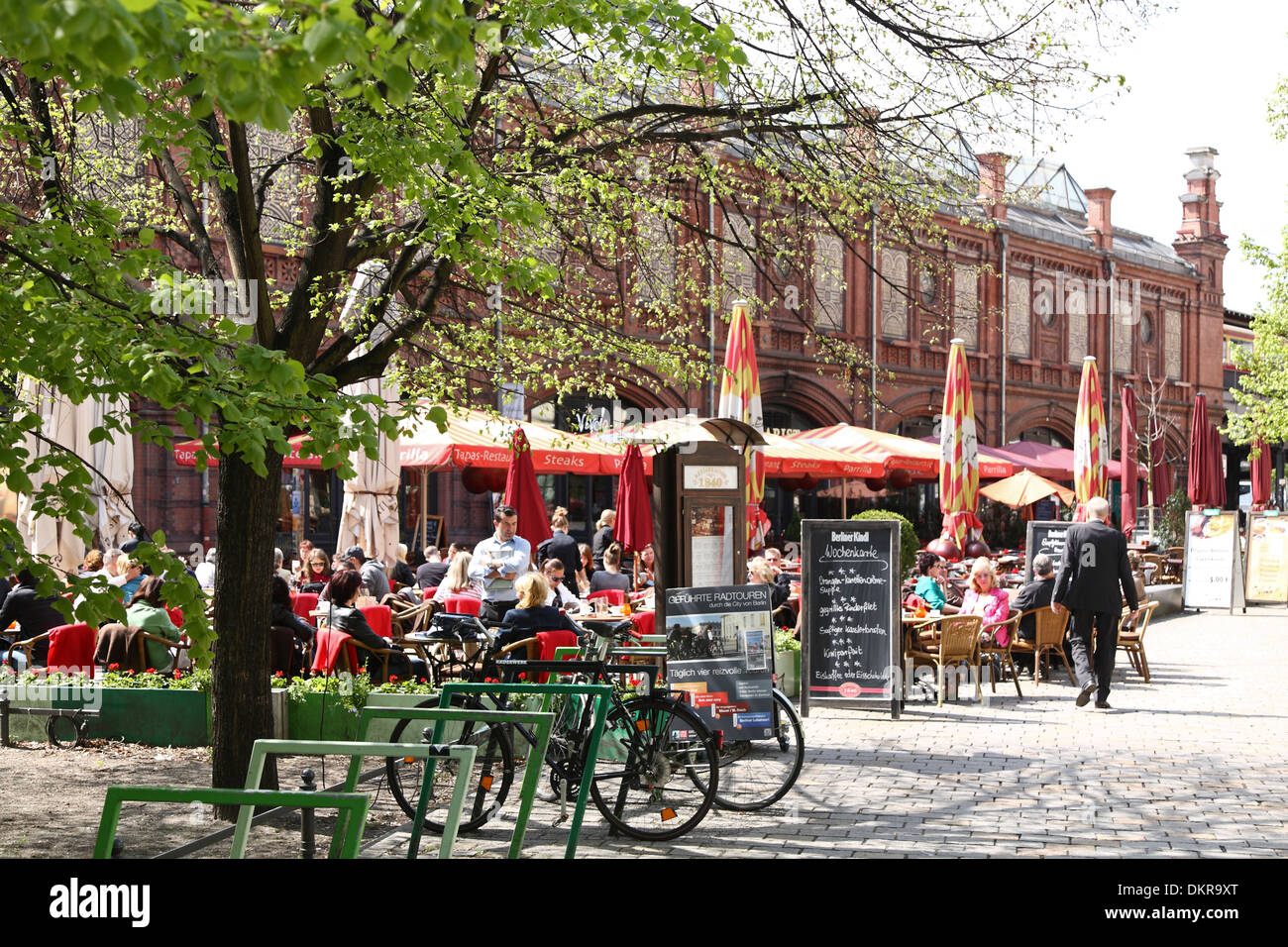 Berlin Mitte Hackescher Markt Markt Stockfoto