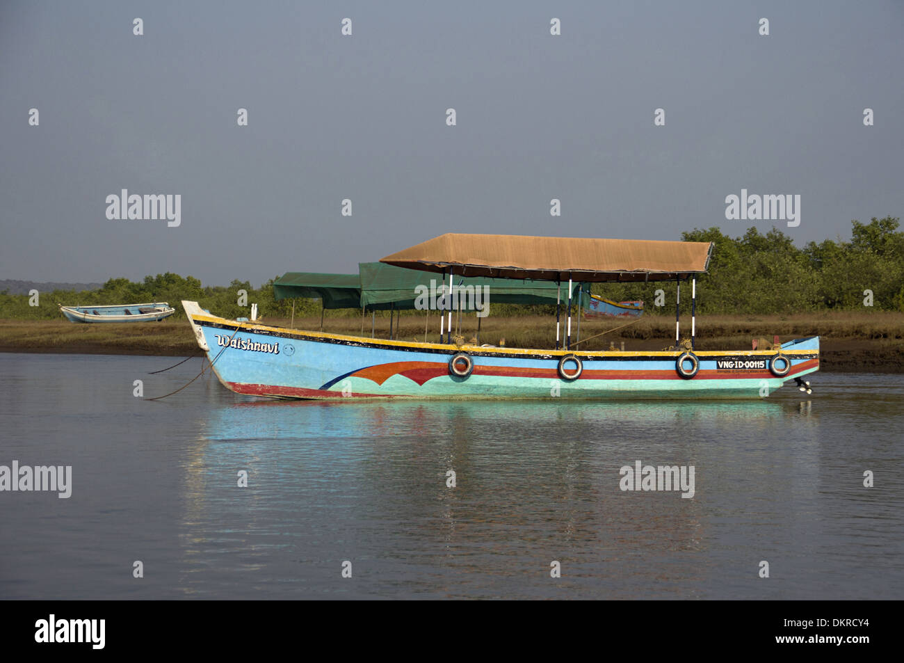 Ausflugsboote, Tarkarli, Sawantwadi, Indien Stockfoto
