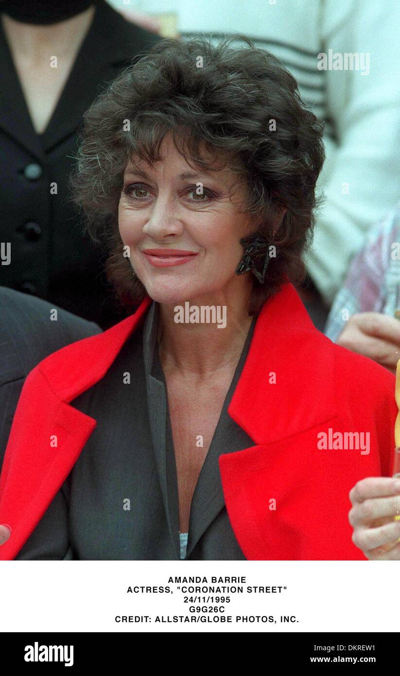 AMANDA BARRIE. SCHAUSPIELERIN, "CORONATION STREET''.24/11/1995.G9G26C. Stockfoto