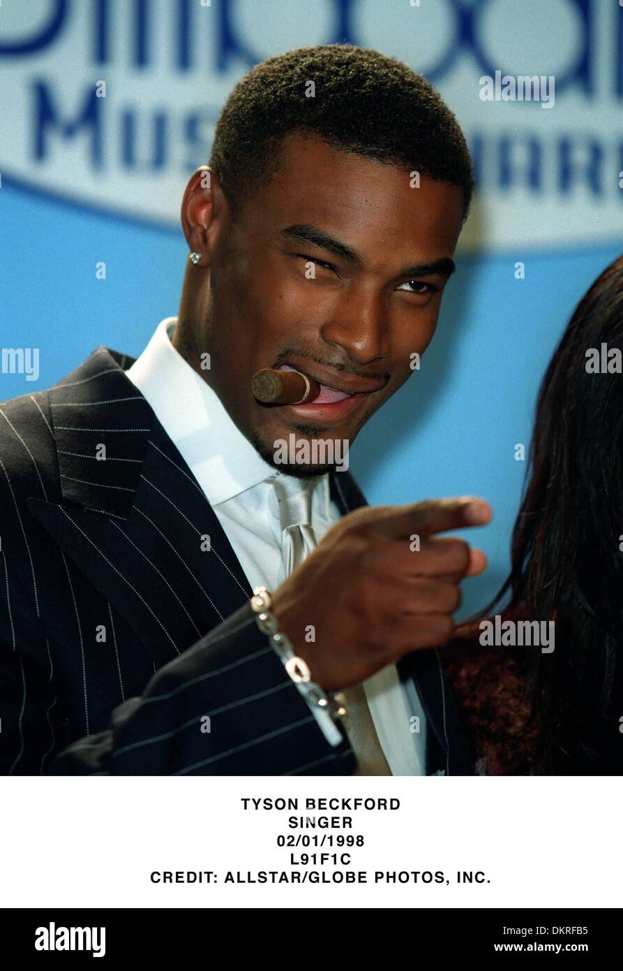 TYSON BECKFORD. SINGER.02/01/1998.L91F1C. Stockfoto