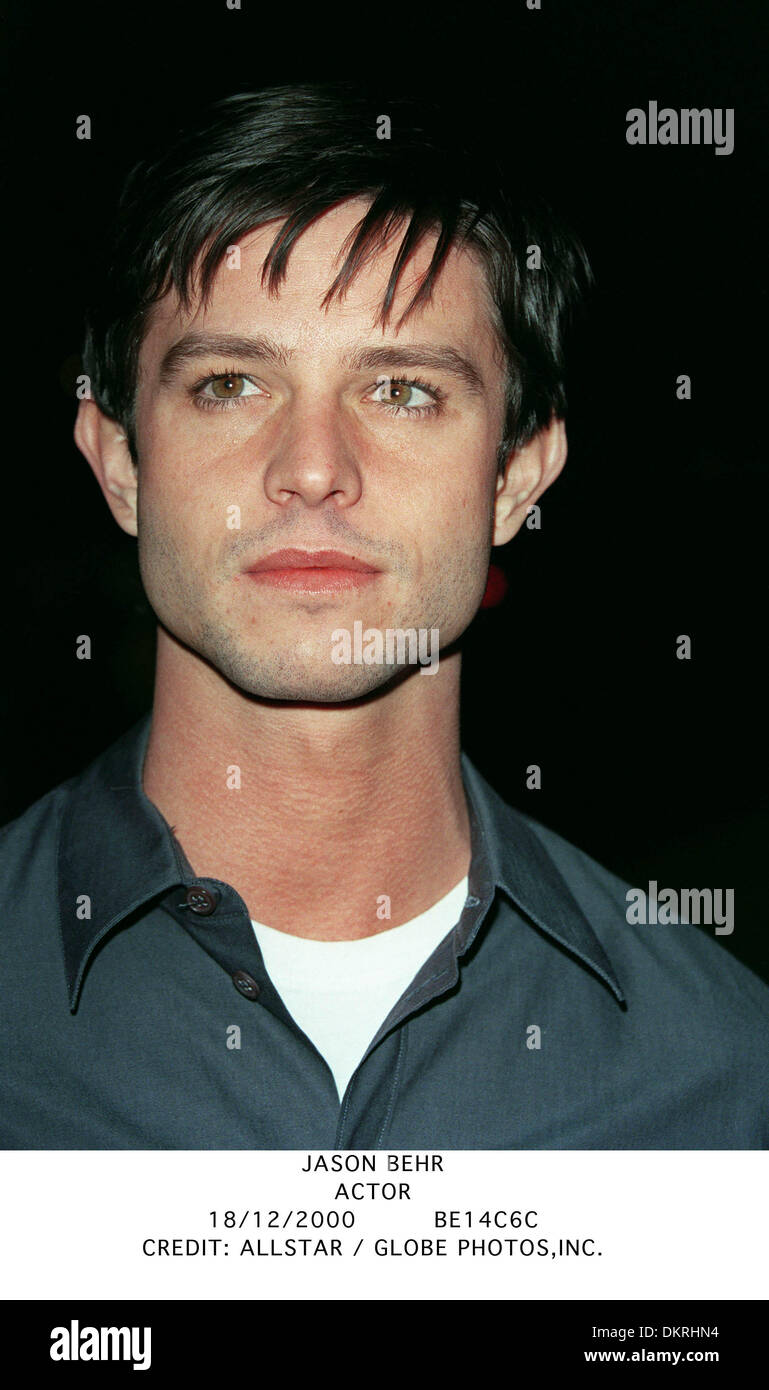 JASON BEHR. ACTOR.18/12/2000.BE14C6C. Stockfoto