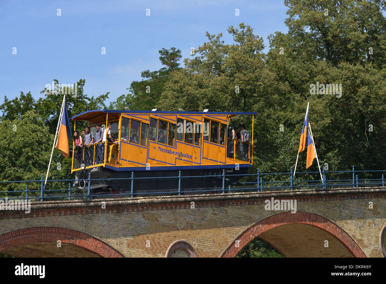 Nerobergbahn, Wiesbaden, Hessen, Deutschland Stockfoto