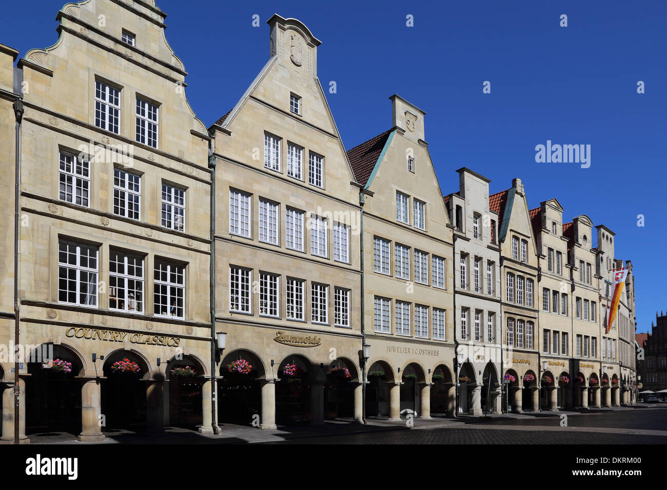 Münster Prinzipalmarkt Drubbel Stockfoto