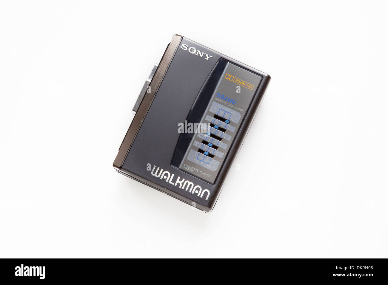 Sony Walkman, 80er Jahre Retro-persönliche Stereo-Kassetten-Player. Stockfoto