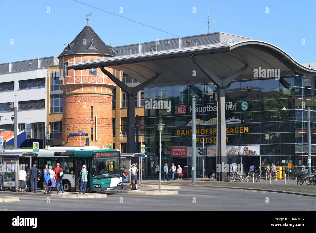 Hauptbahnhof, Potsdam, Brandenburg, Deutschland Stockfoto, Bild