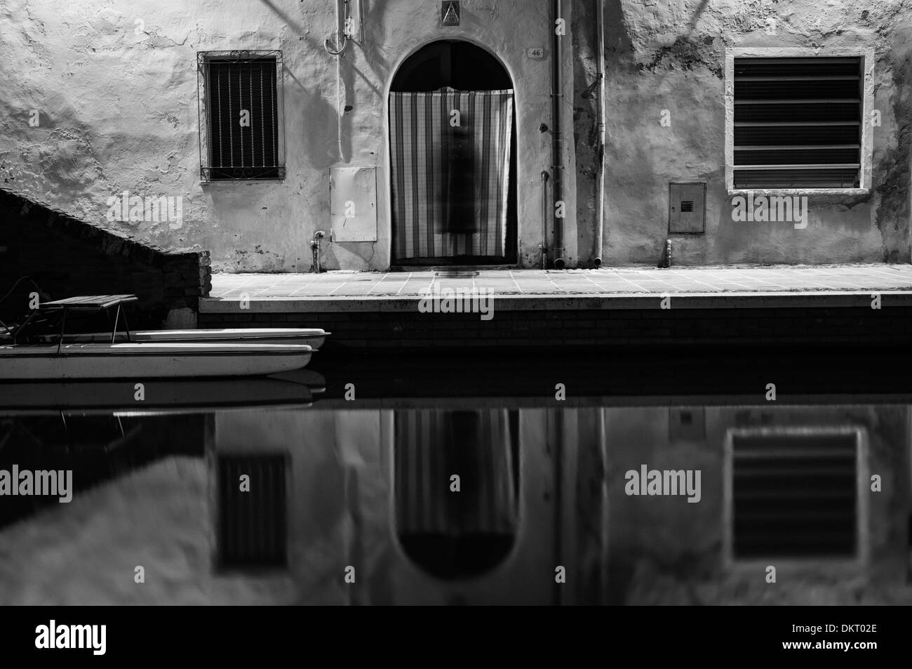 Italien. Comacchio Dorf Stockfoto