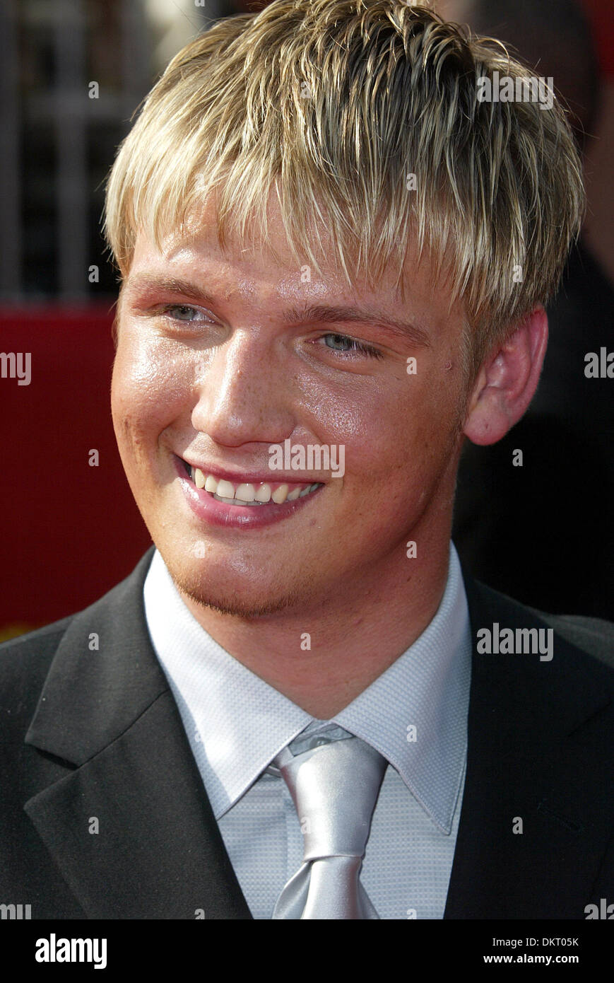 NICK CARTER. BACKSTREET BOYS. ANGELES, USA. KODAK THEATER, HOLLYWOOD, LOS.10/07/2002.LAB5933. Stockfoto