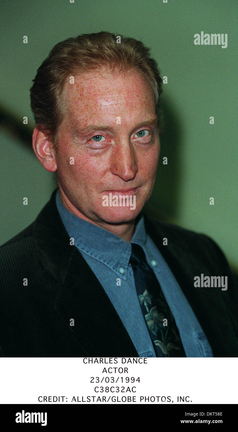 CHARLES DANCE. ACTOR.23/03/1994.C38C32AC. Stockfoto