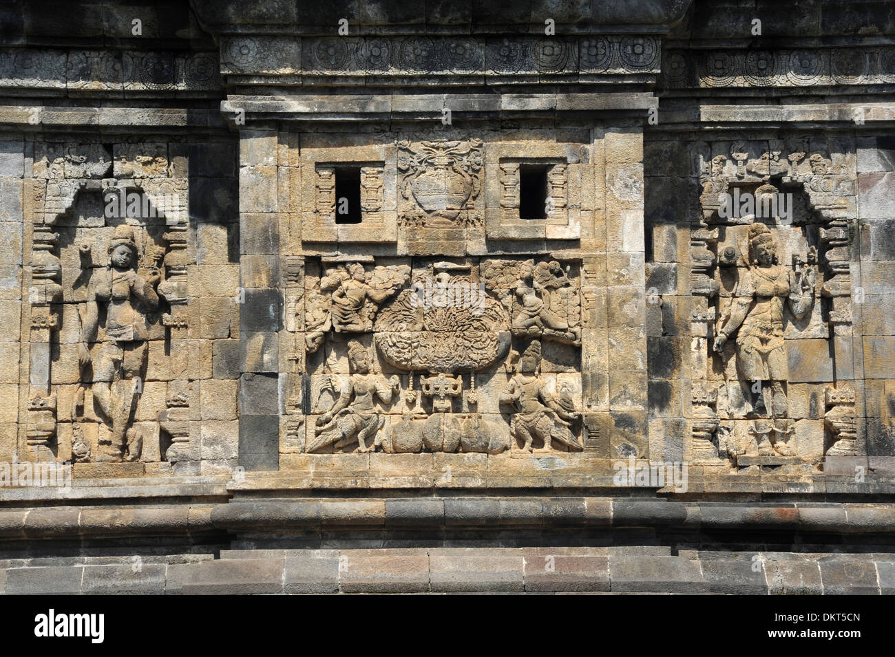 Asien, Indonesien, Java, Borobudur, Tempel, Kultur, Relief, Kunst, Geschicklichkeit, Detail, Figuren Stockfoto