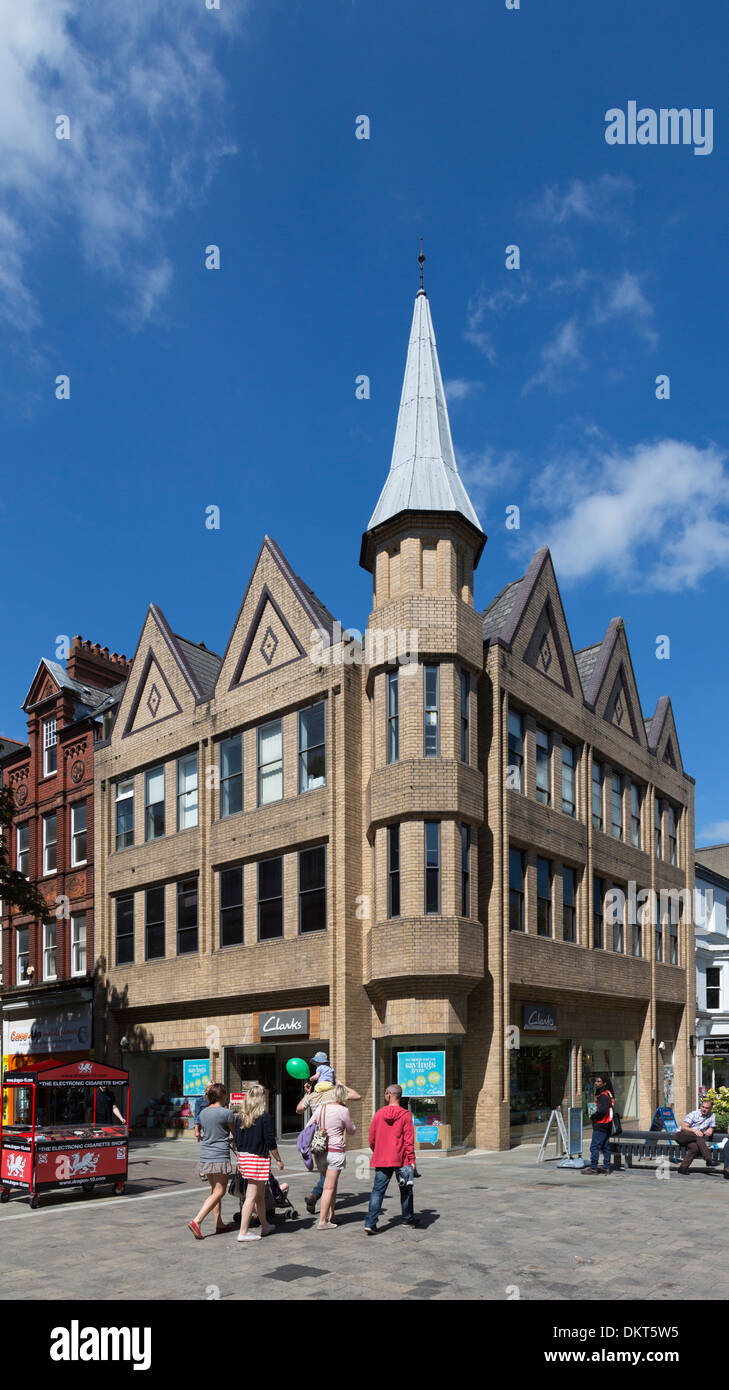 Einkaufsstraße, Newport, Gwent, Wales, UK Stockfoto