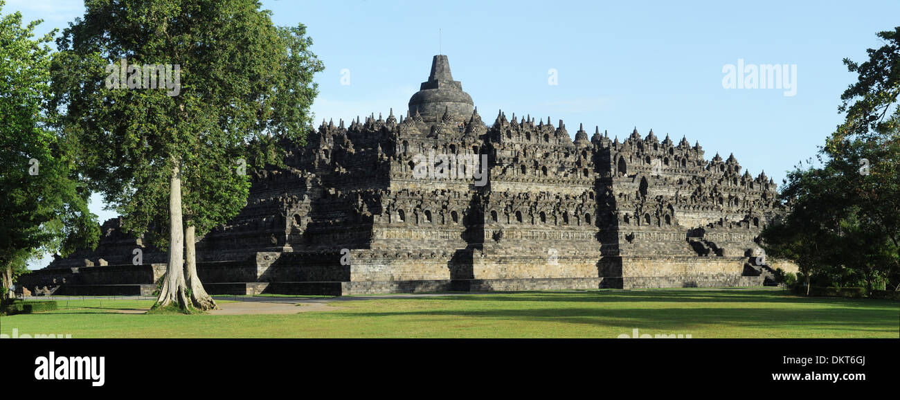 Asien, Indonesien, Java, Borobudur, Buddhismus, Tempel, Kultur, Stupa, weisen Stockfoto