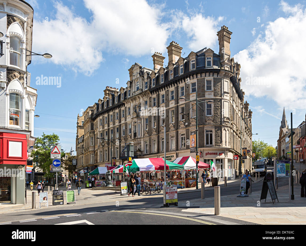 Stadtzentrum, Newport, Gwent, Wales, UK Stockfoto