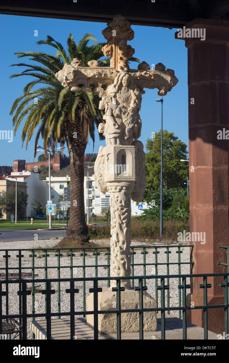 Das Kreuz von Portugal, Silves, Algarve, Portugal Stockfoto