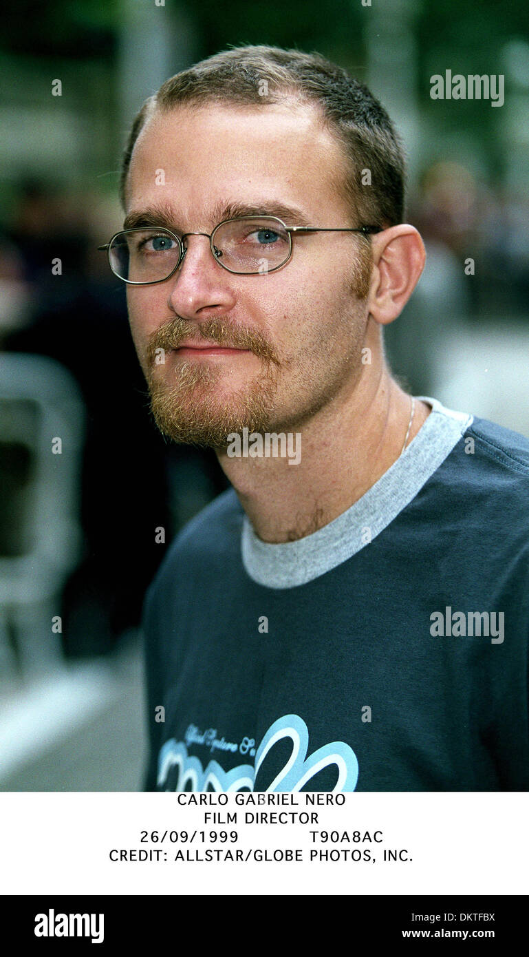 CARLO GABRIEL NERO. FILM DIRECTOR.26/09/1999.T90A8AC. Stockfoto