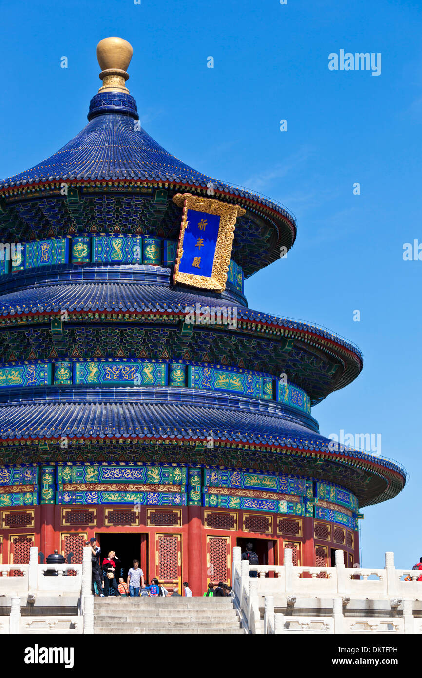 Tian Tan, Himmelstempel, Qinian Dian Tempel, Peking, VR China, Volksrepublik China, Asien Stockfoto