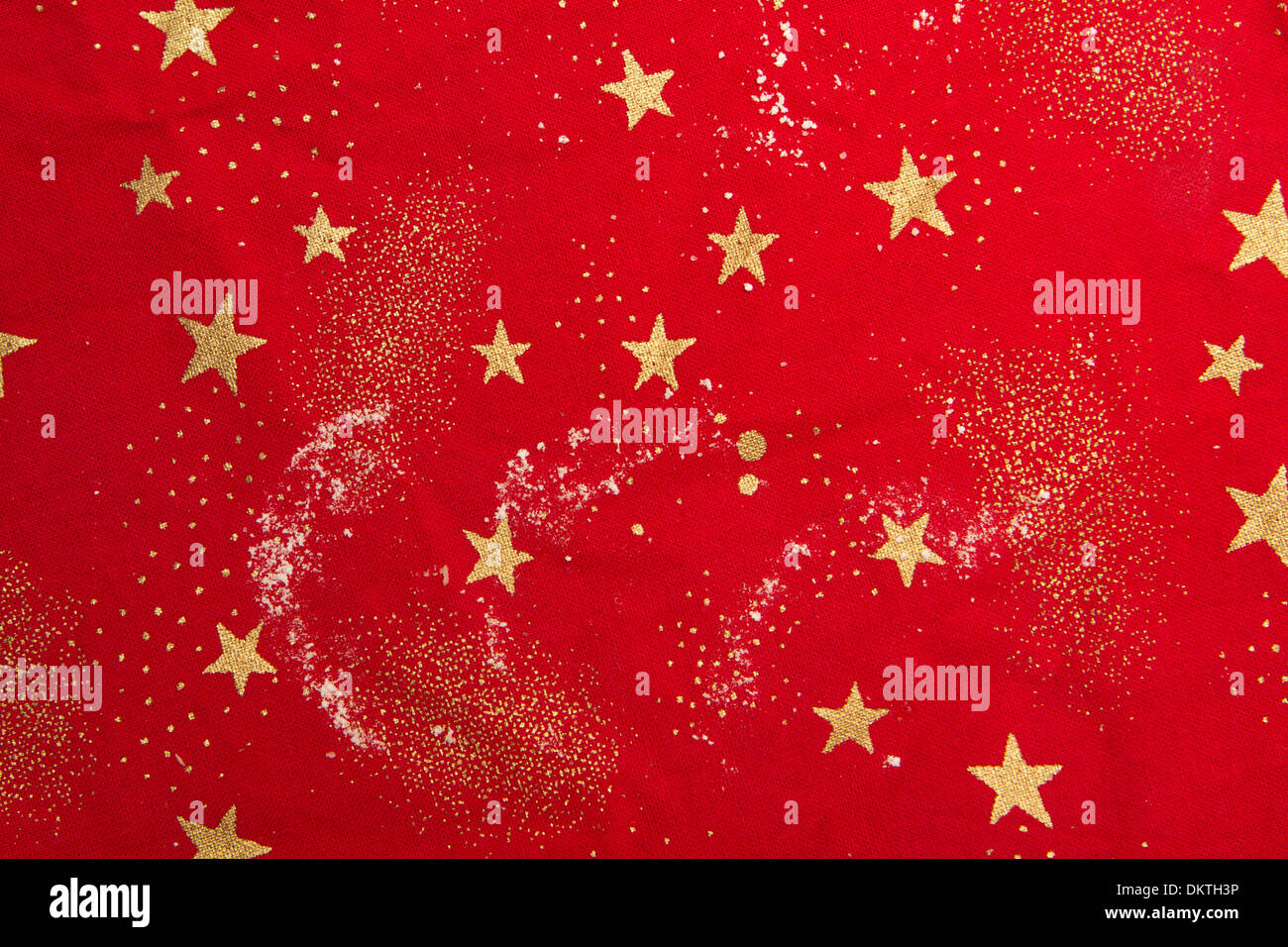 Weihnachten Hintergrund rot mit mährischen Sterne gold Stockfoto