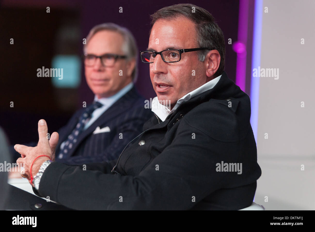 Harry Slatkin und Tommy Hilfiger Stockfoto