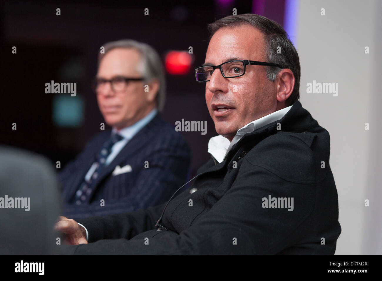 Harry Slatkin und Tommy Hilfiger Stockfoto