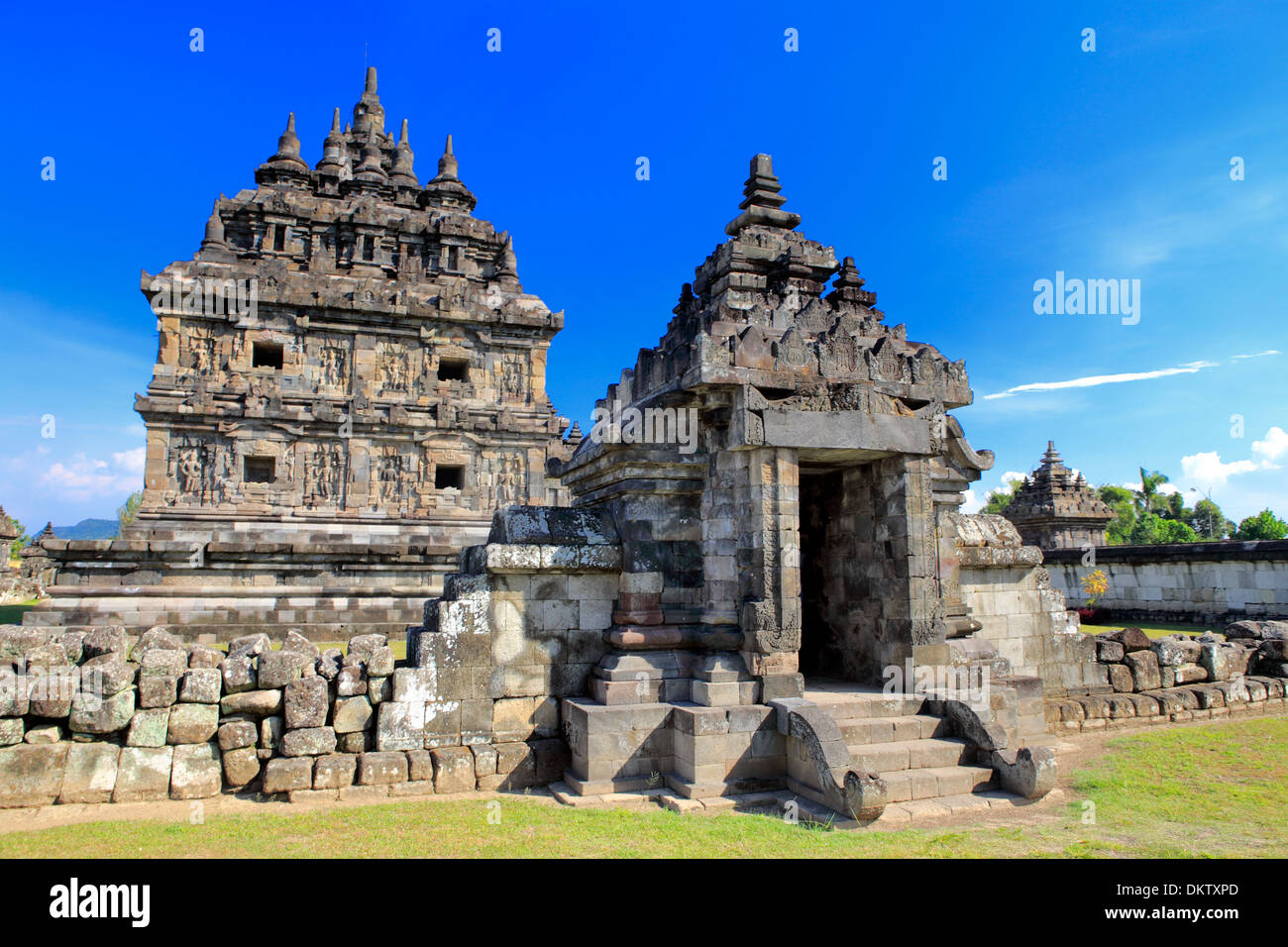 Candi, Plaosan-Tempel (840s), Prambanan, in der Nähe von Yogyakarta, Java, Indonesien Stockfoto