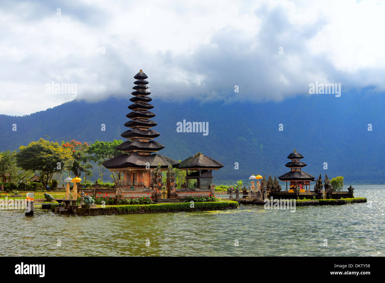 Pura Ulun Danu Bratan Tempel, Candikuning, Lake Bratan, Bali, Indonesien Stockfoto