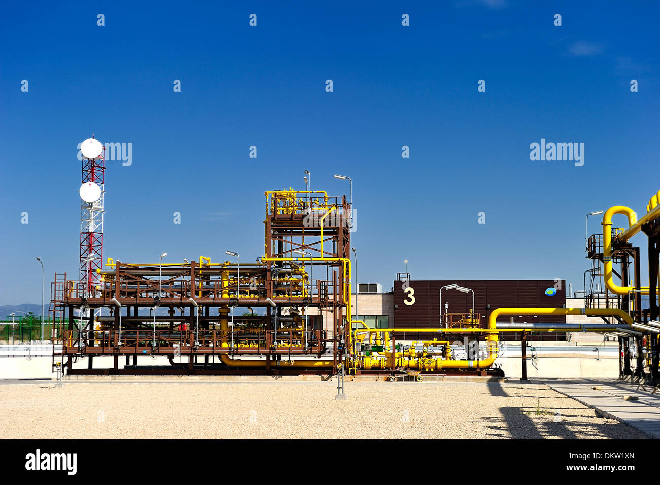 Castor Gasanlage, Vinaroz, Alicante, Spanien, Europa Stockfoto