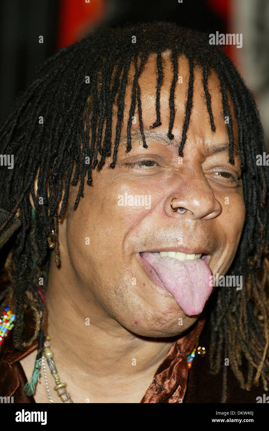 RICK JAMES. MUSIKER. ANGELES, USA. CINERAMA DOME, HOLLYWOOD, LOS.23/10/2002.LAC10339. Stockfoto