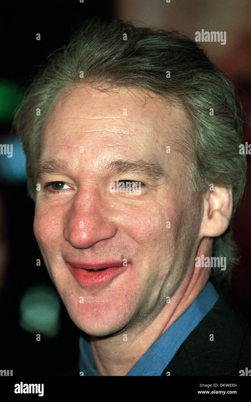 BILL MAHER.COMEDIAN.WESTWOOD, LOS ANGELES, USA.04/02/2002.BP79A23C Stockfoto