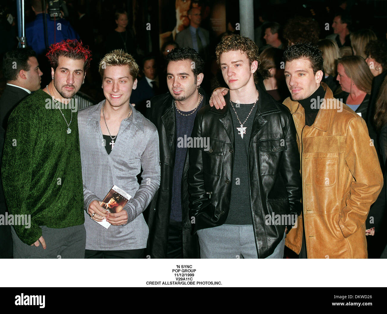 N SYNC. POP-GROUP.11/12/1999.V29A11C Stockfoto