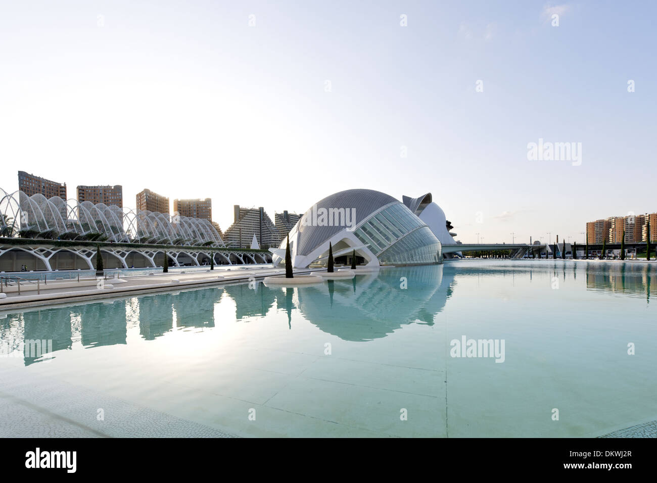 L'Hemisfèric, 3D Kino, Ciudad de Las Artes y de Las Ciencias, Valencia, Spanien Stockfoto