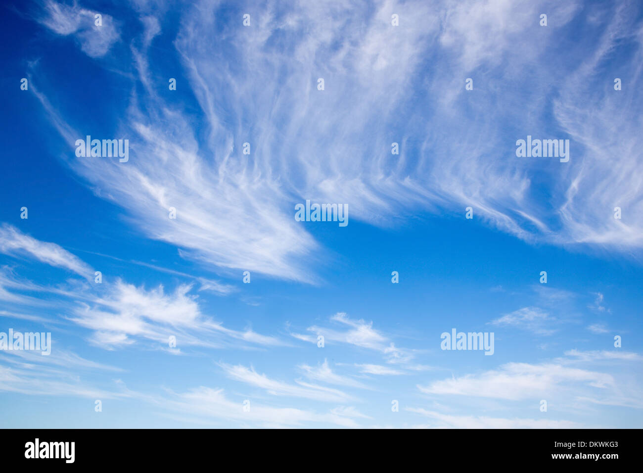 idyllische Sommer Wolkengebilde Stockfoto