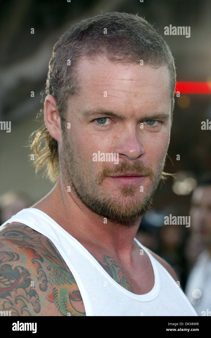 MATT SCHULZE. SCHAUSPIELER. WESTWOOD, LOS ANGELES, USA.05/08/2002.LAB7078. Stockfoto