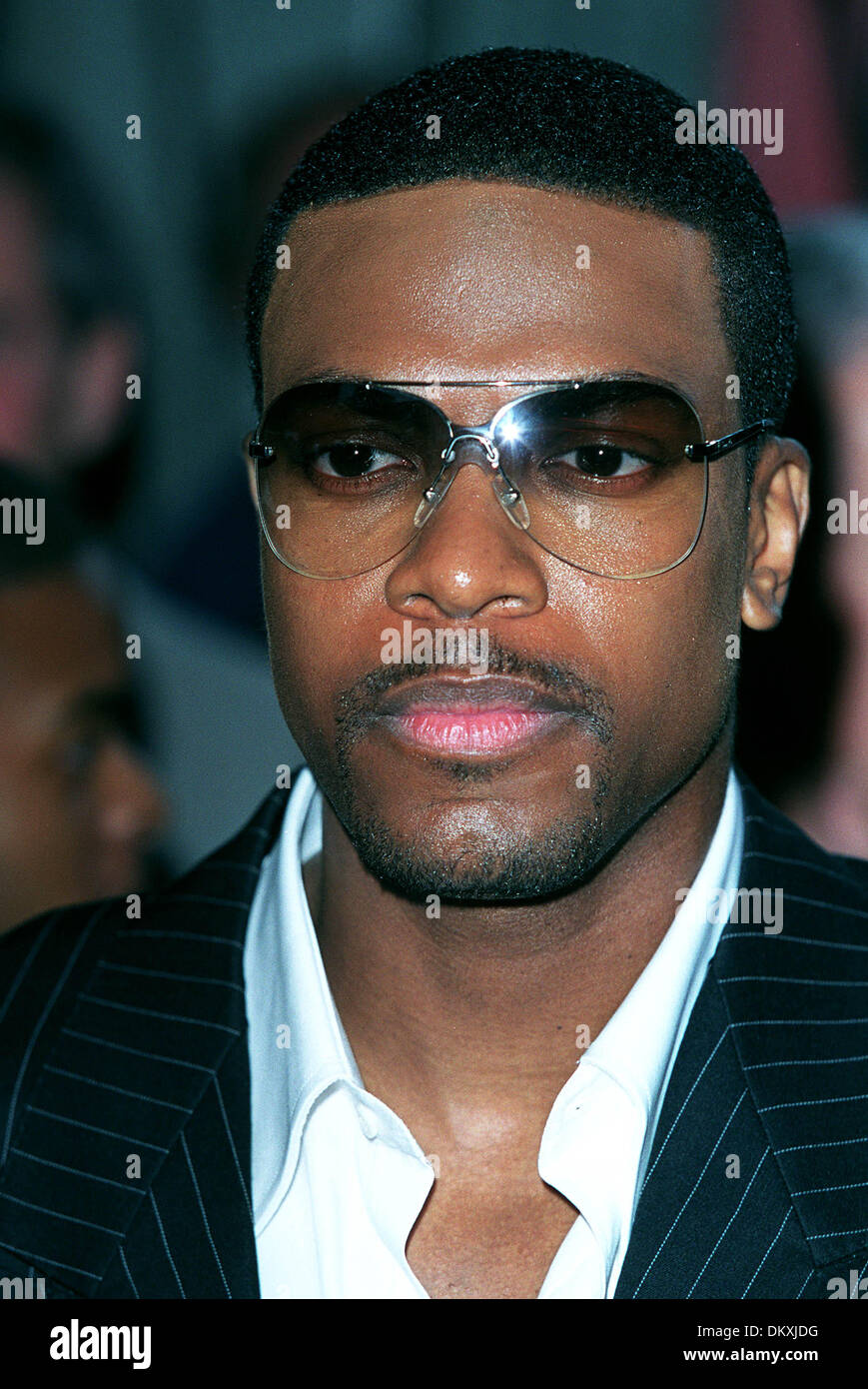 CHRIS TUCKER. SCHAUSPIELER. WESTWOOD, LOS ANGELES, USA.26/07/2001.BL23G15AC. Stockfoto