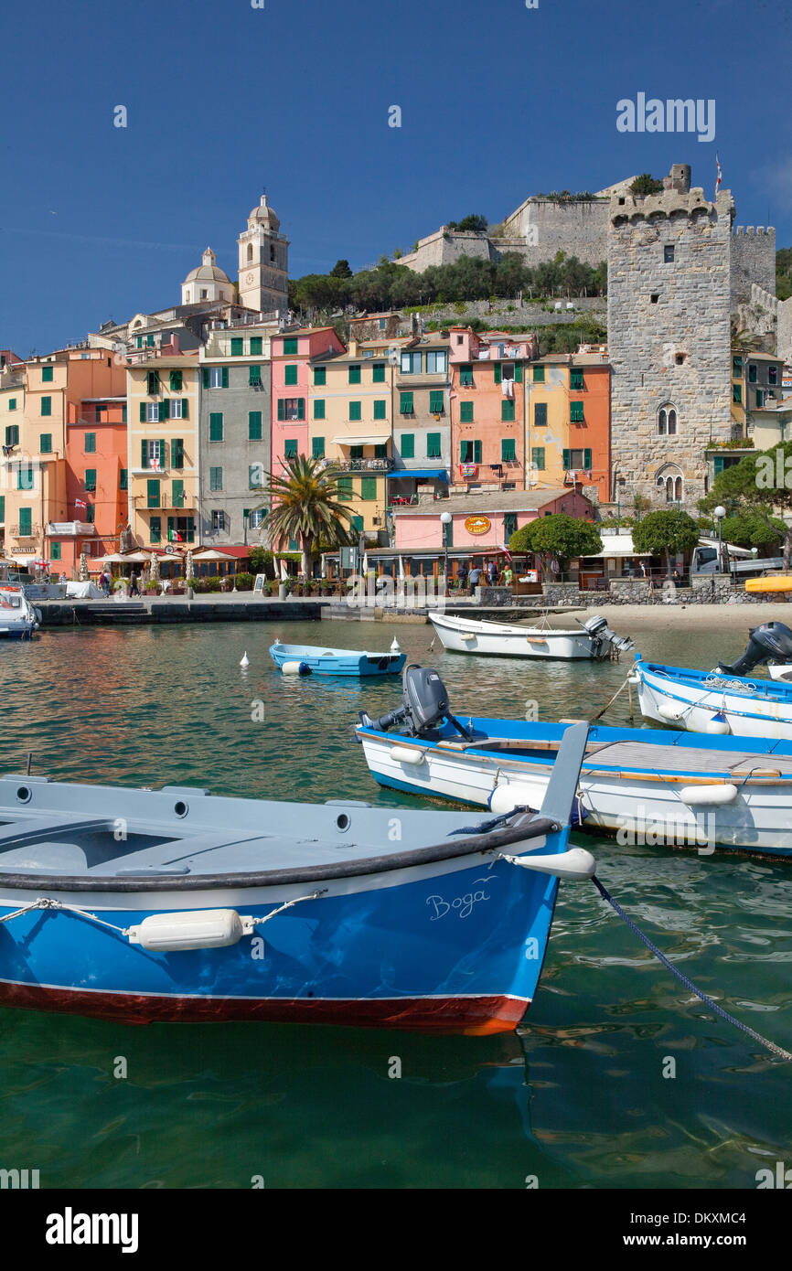 Europa, Dorf, Meer, Portovenere, Boote, Italien, UNESCO, Welterbe