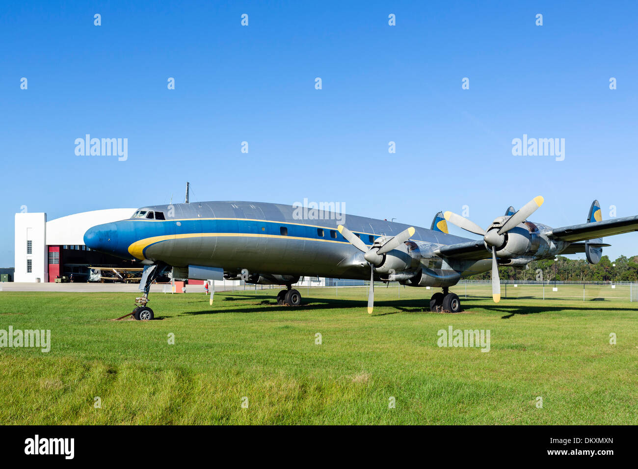 Eine 1957 Lockheed Constellation L1649 Starliner auf Fantasy of Flight, Polk City, Zentral-Florida, USA Stockfoto