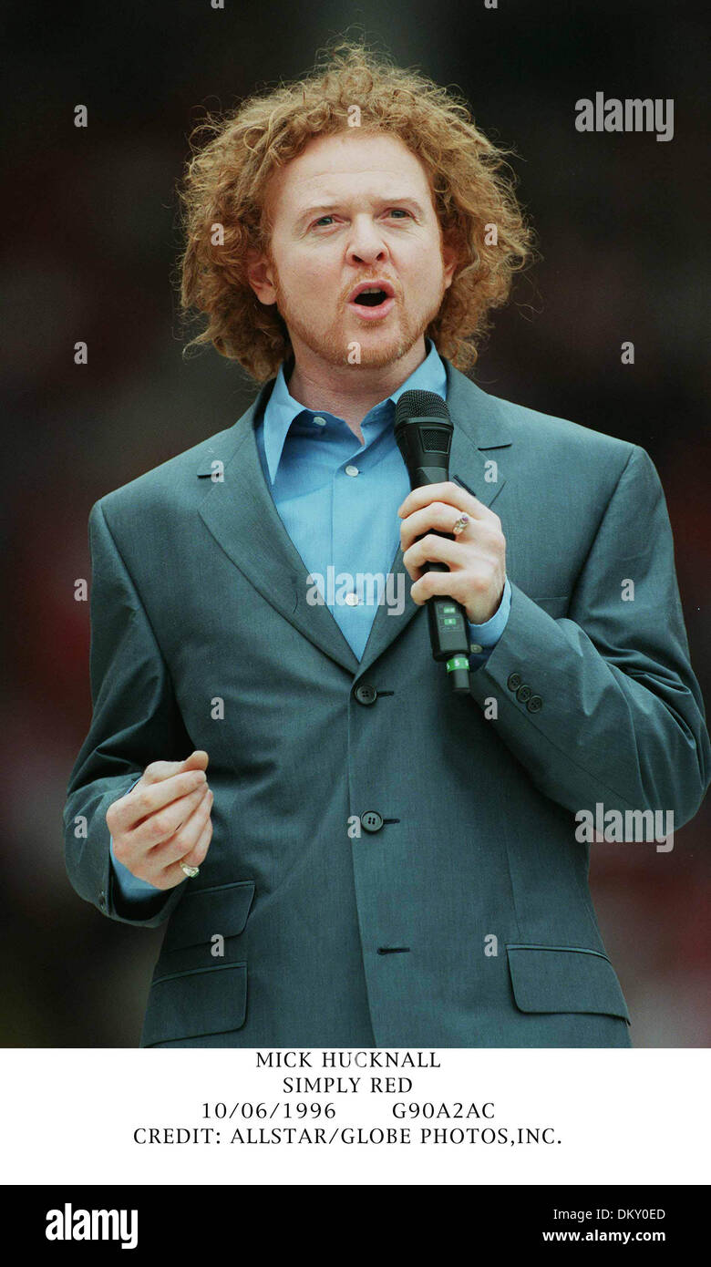 MICK HUCKNALL. EINFACH RED.10/06/1996.G90A2AC. Stockfoto