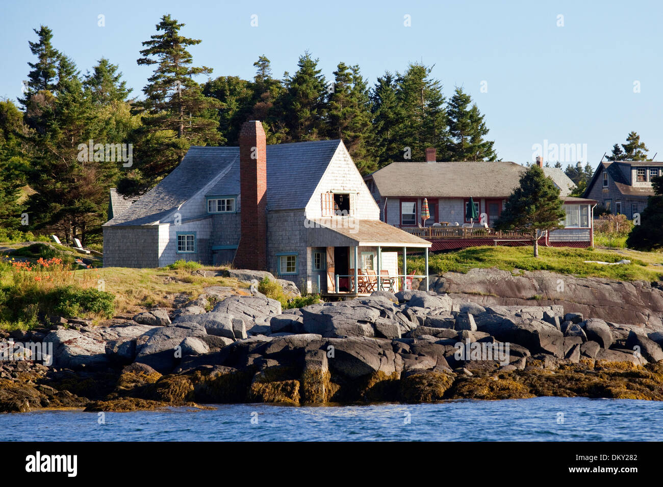 Monhegan Island, Maine Stockfoto