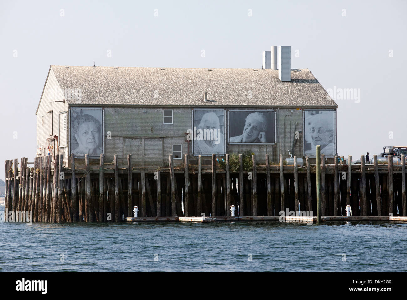 Sie auch die Meer Kunst konfrontiert Instillation, Portugiesinnen, Provincetown, Massachusetts Stockfoto