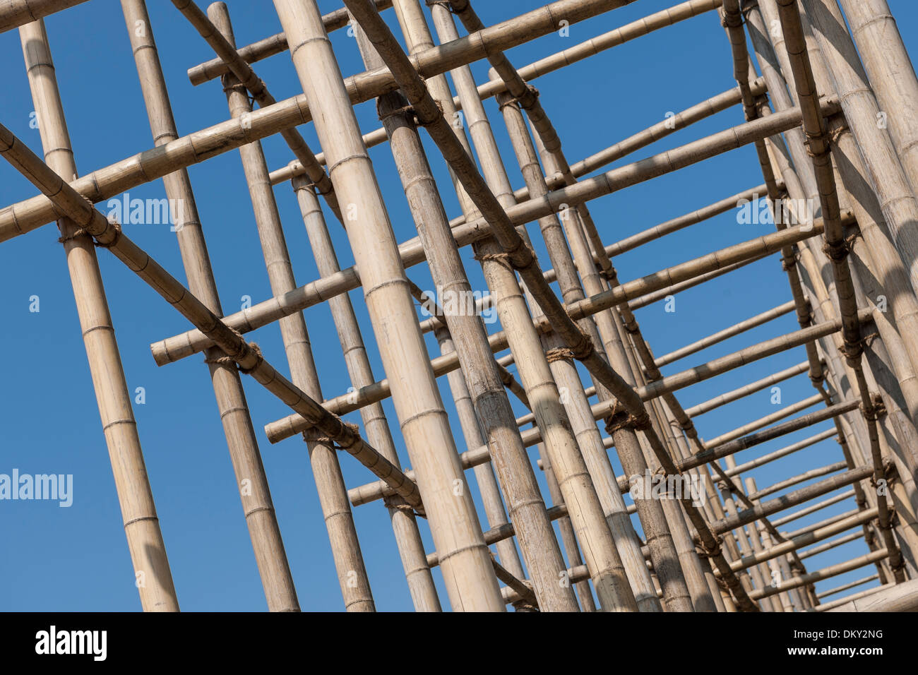 Bambus-Gerüst, Hamburg, Deutschland Stockfotografie - Alamy