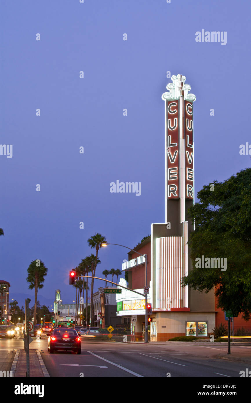 Kirk Douglas Theater auf Washington Boulevard, die Innenstadt von Culver City, Los Angeles, Kalifornien, USA Stockfoto