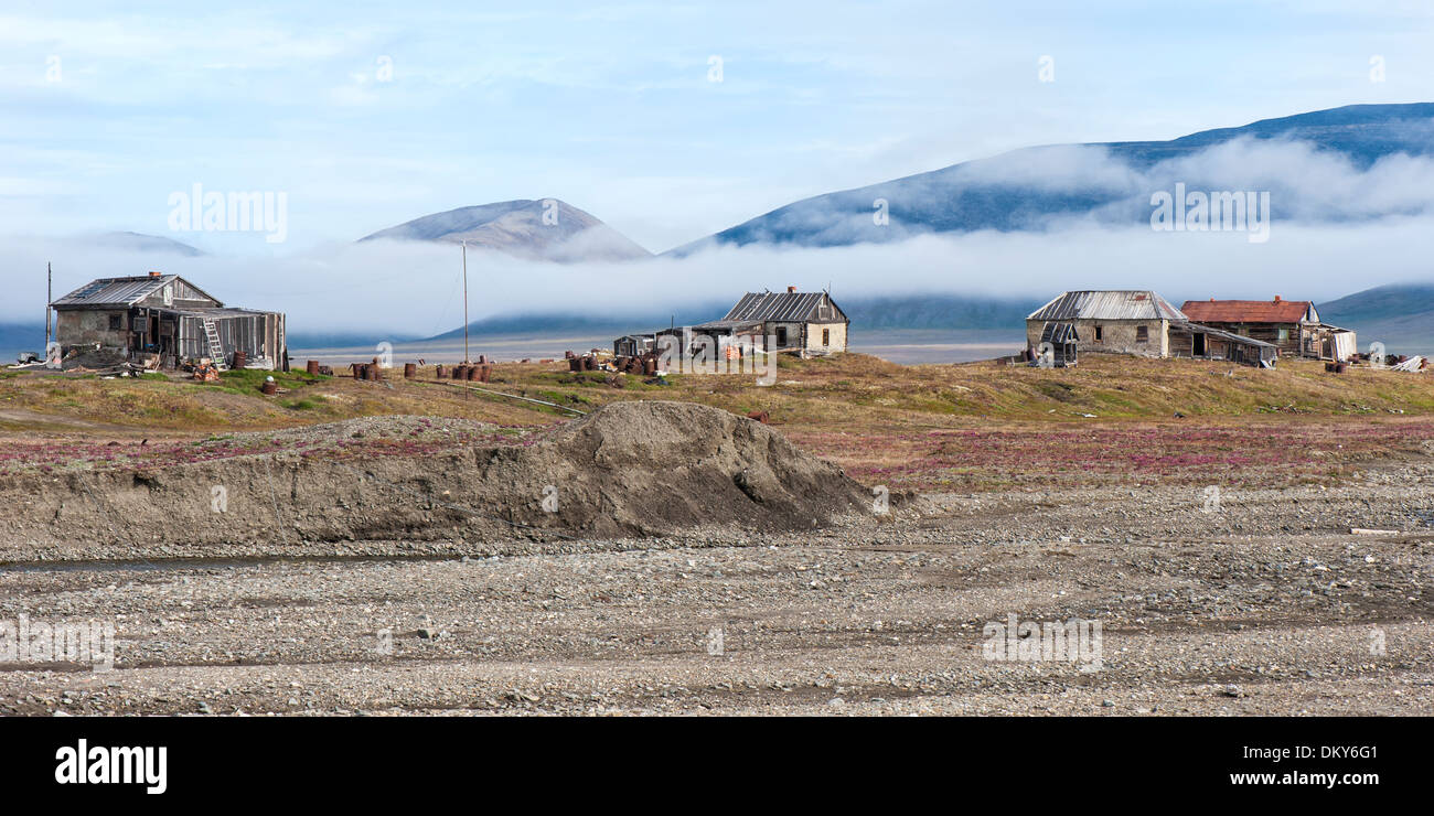 Zweifelhaft, Dorf, Wrangel Island, Chuckchi Meer, russischen Fernen Osten, UNESCO-Weltkulturerbe Stockfoto