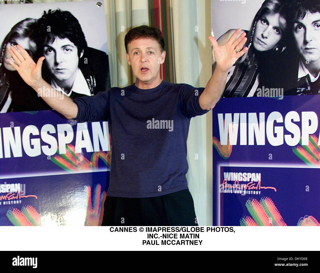 22. Mai 2001 - CANNES Â © IMAPRESS / NICE MATIN. PAUL MAC CARTNEY (Kredit-Bild: © Globe Photos/ZUMAPRESS.com) Stockfoto