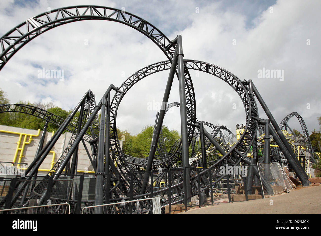 Alton Towers neue Fahrt - die "Smiler". 13.05.13 Stockfoto