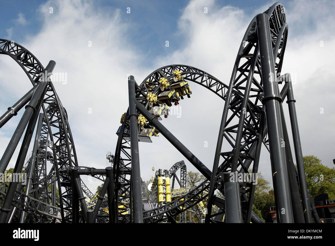 Alton Towers neue Fahrt - die "Smiler". 13.05.13 Stockfoto