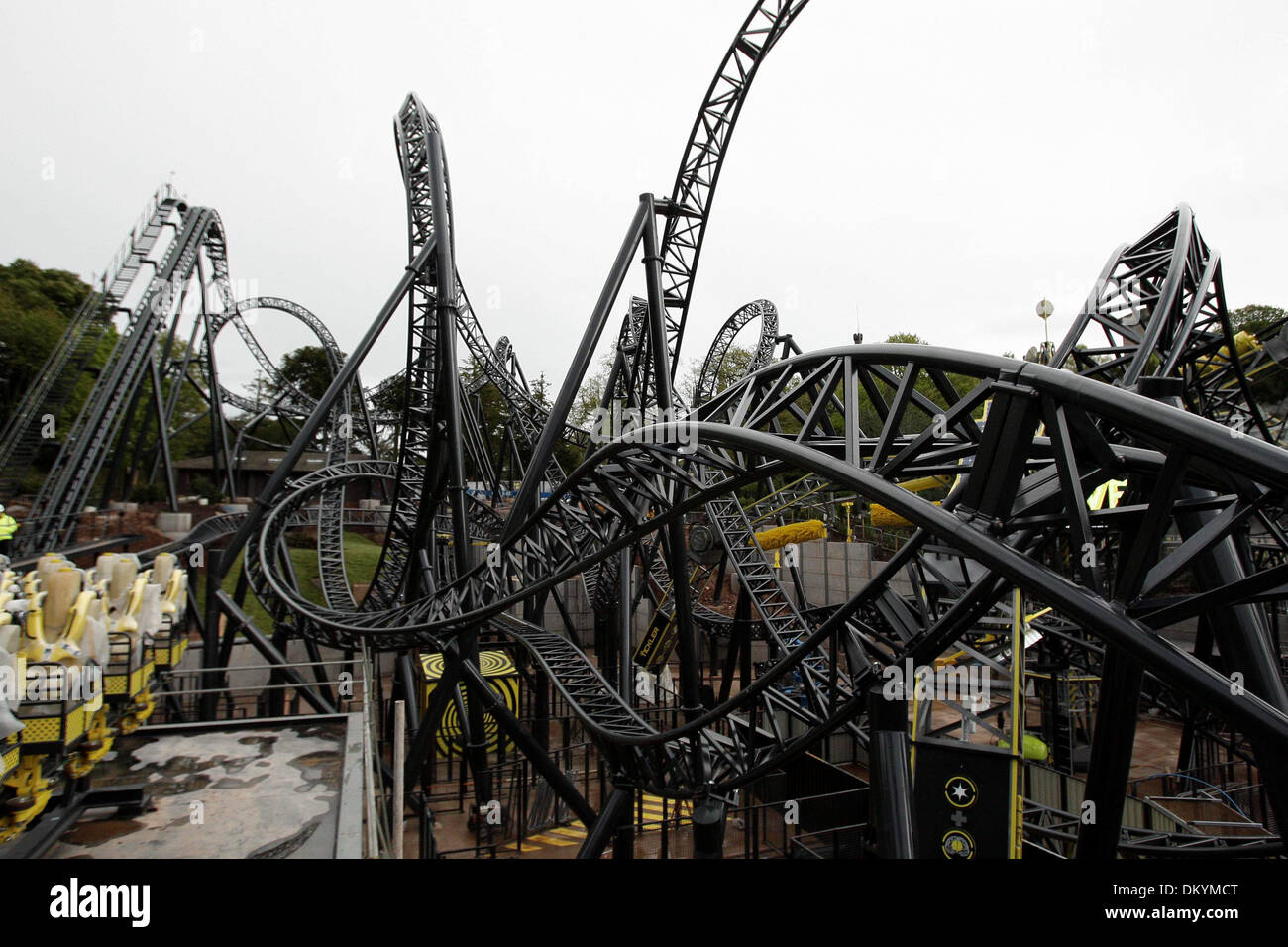 Alton Towers neue Fahrt - die "Smiler". 13.05.13 Stockfoto