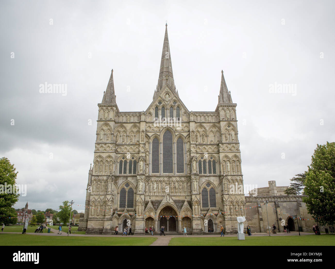 GV der Kathedrale von Salisbury, Wiltshire. 29. Mai 2013 Stockfoto