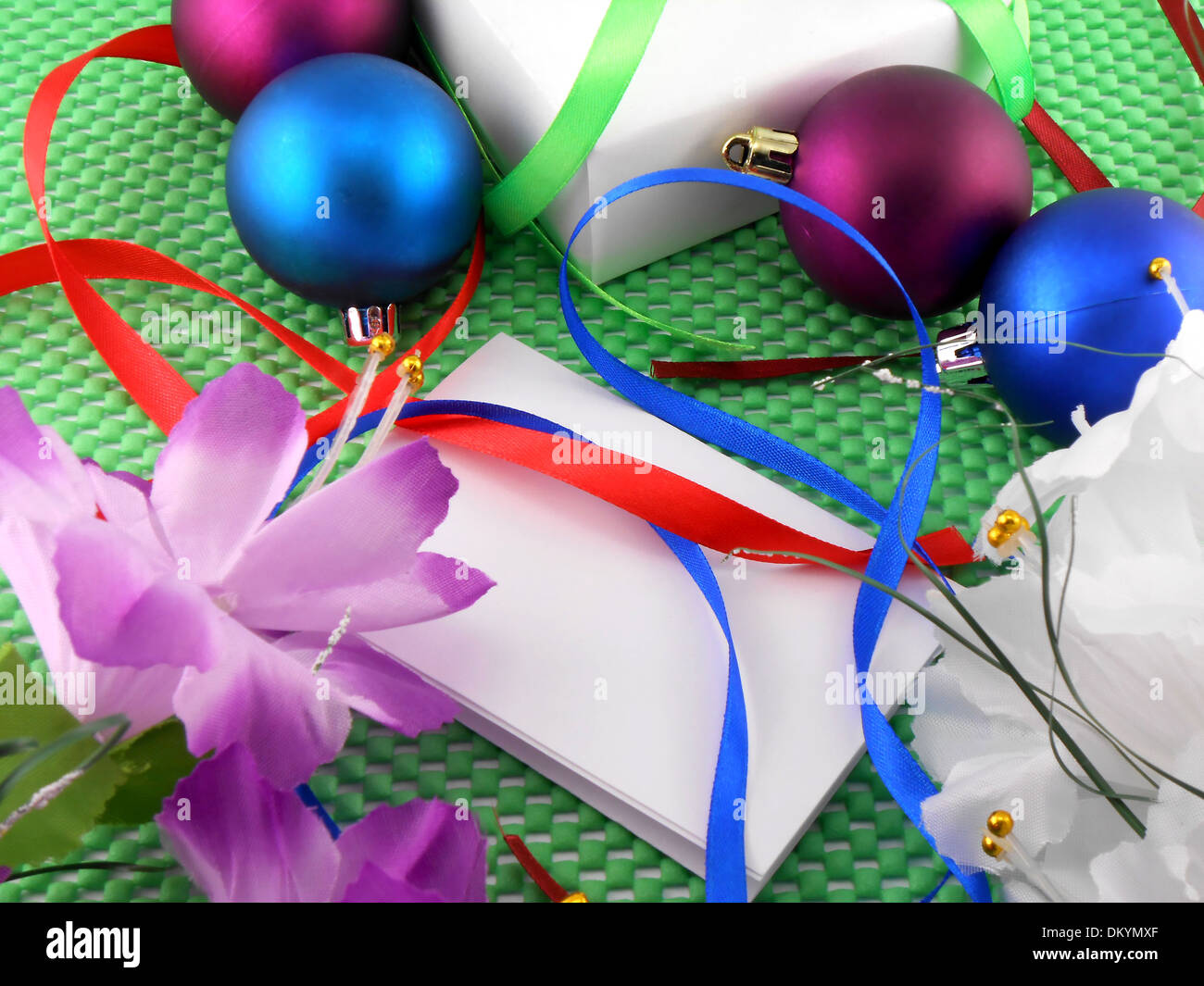 Chinesisches Neujahr Festival Dekorationen, Weihnachten Weihnachtskarte Stockfoto