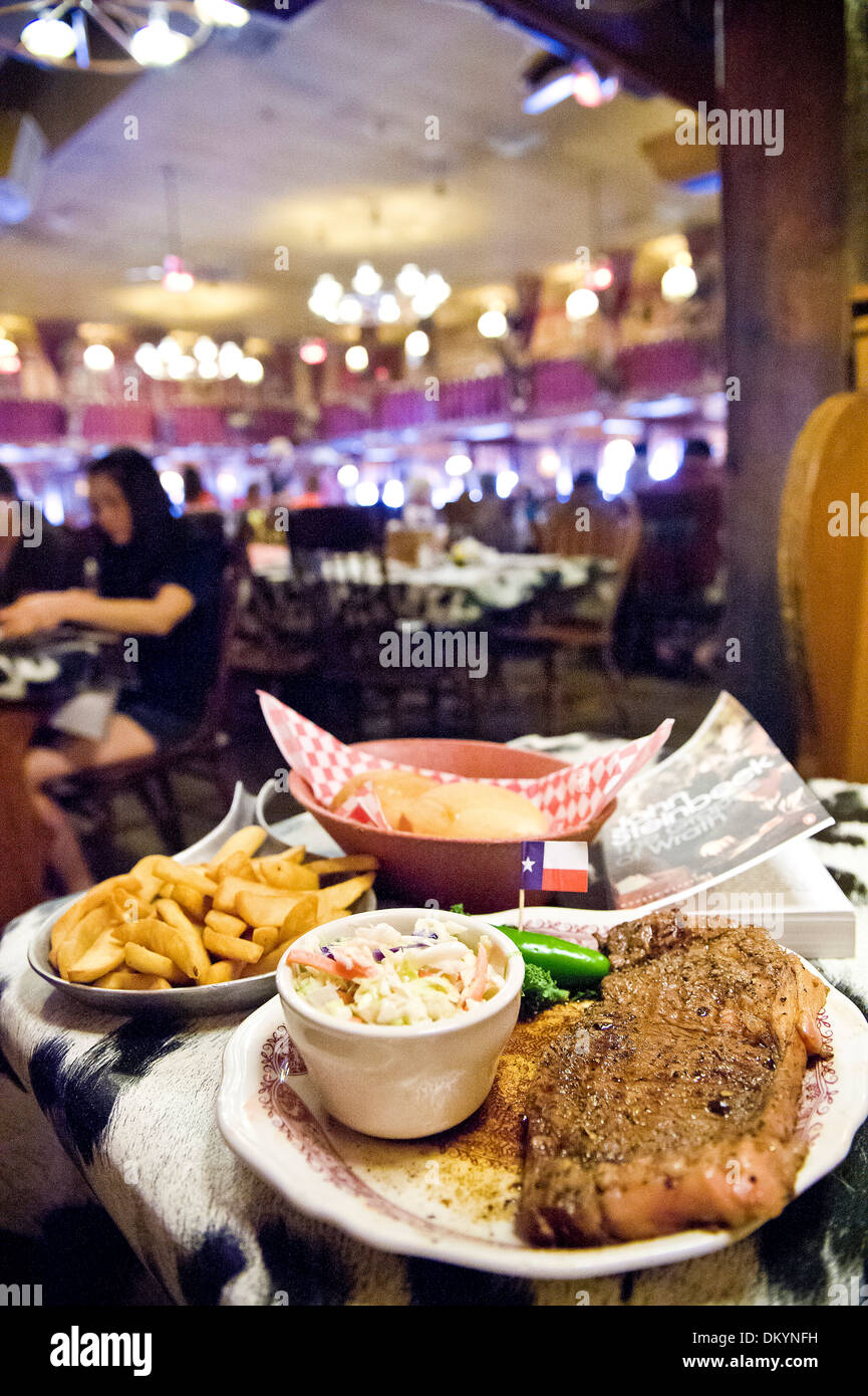 Das große Restaurant Texaner, Amarillo, Texas, USA Stockfoto