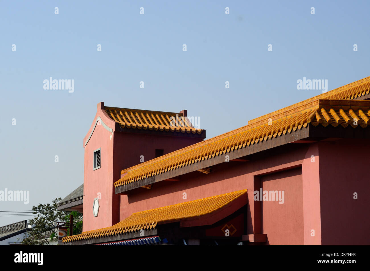 schönen chinesischen Stil Tempel Dach Stockfoto