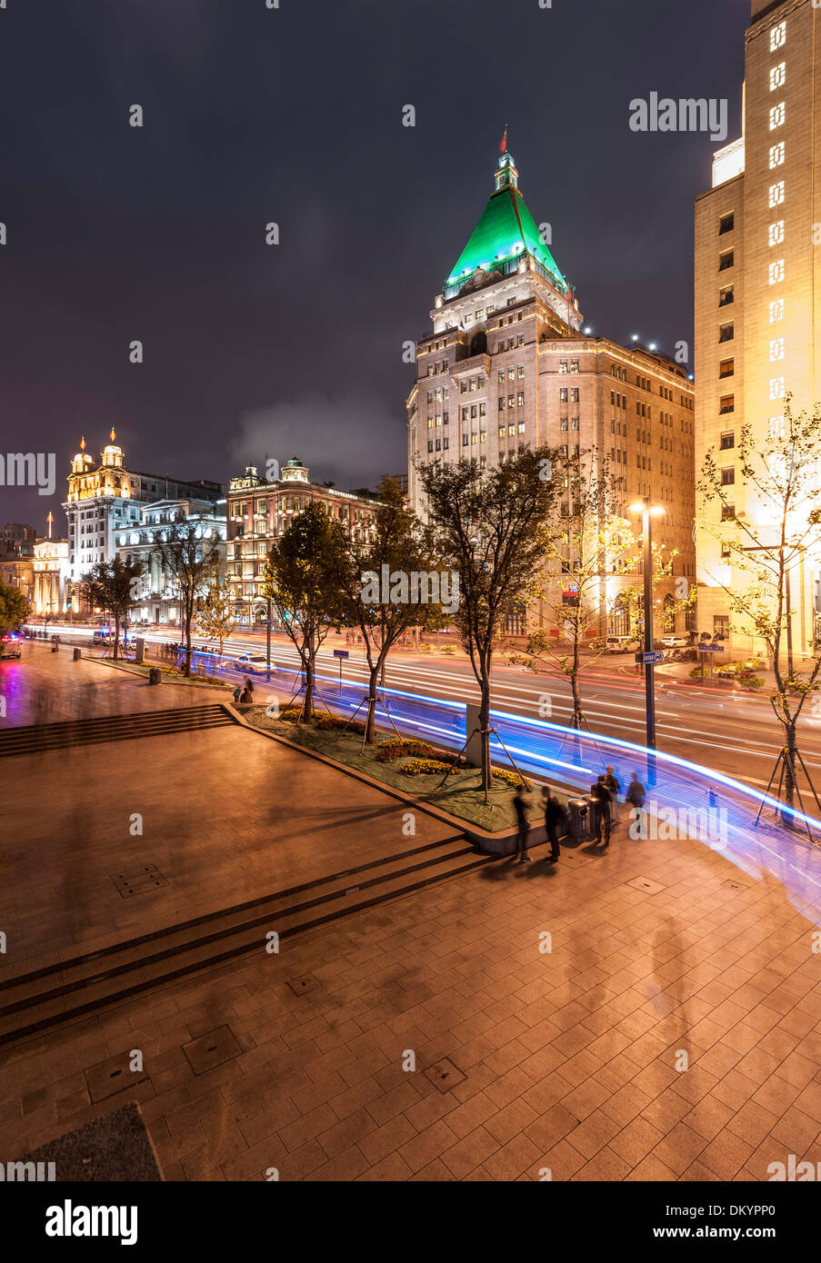 Der Bund, promenade, Puxi, Shanghai, China Stockfoto
