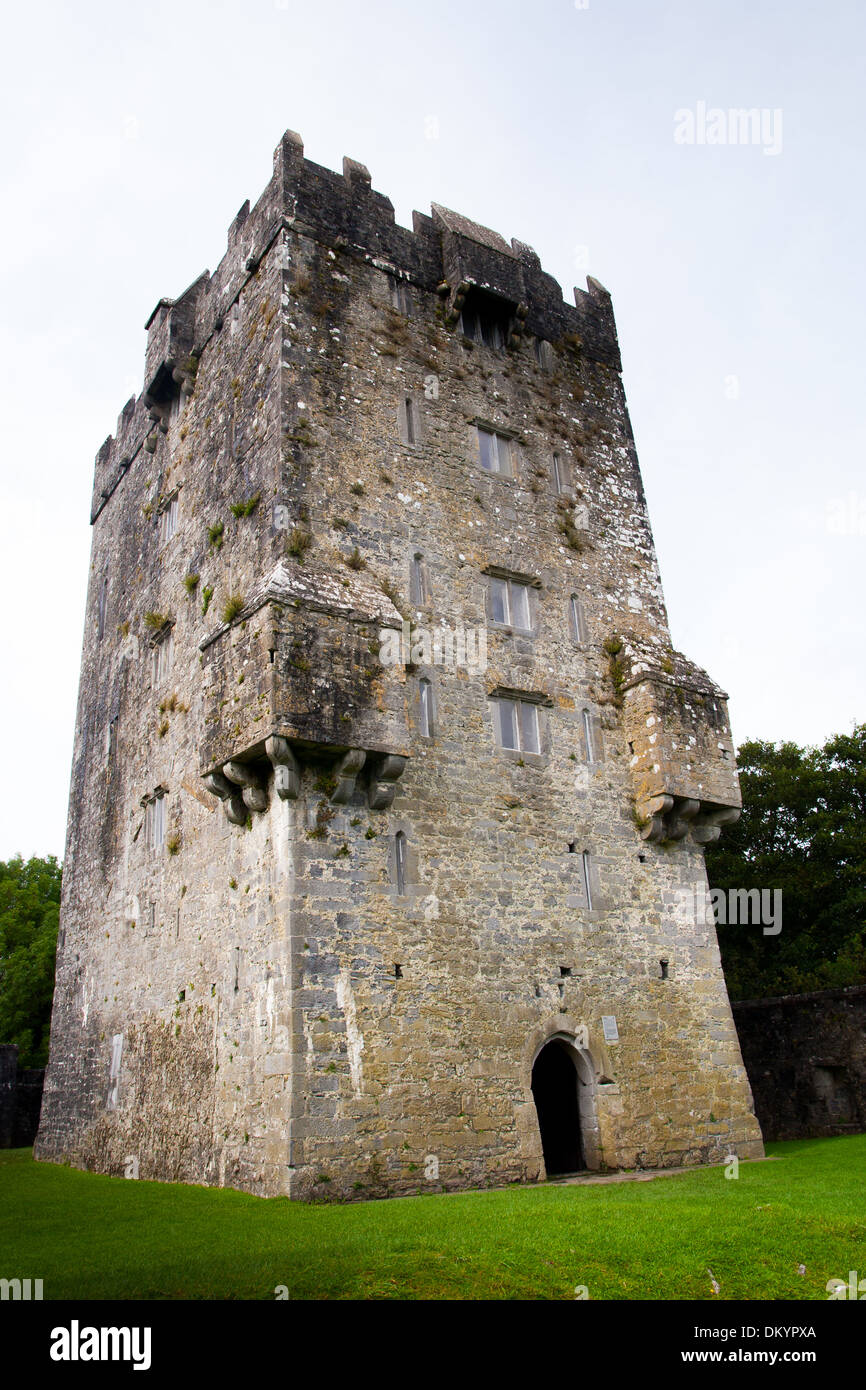 Aughnanure Castle - normannischen Turm Haus Oughterard Galway Irland Stockfoto